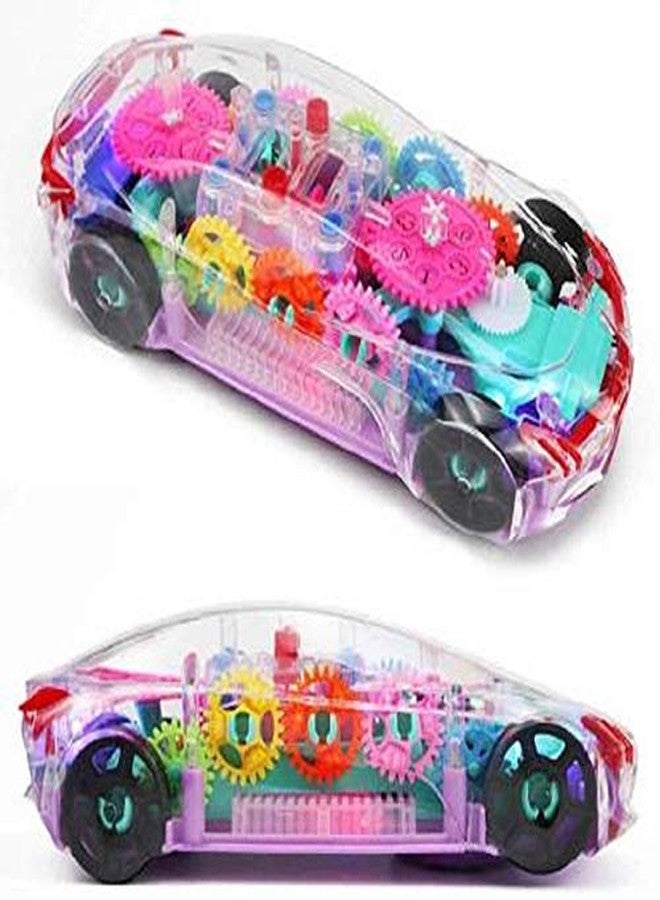 IVAR 360 Degree Rotating Transparent Concept Racing Car with 3D Flashing Led Light Music for Kids - Image 1